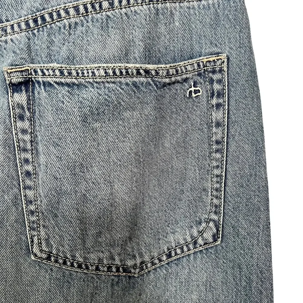 rag & bone Avery Featherweight Denim Maxi Skirt in Beverlys Raw Hem size 29 - Picture 14 of 16